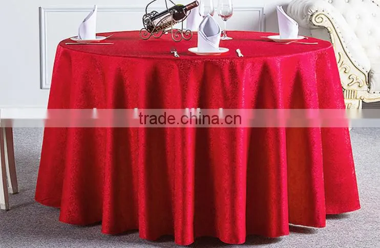 High Quality Restaurant or Hotel Used Table Linen Jacquard Custom Table Cloth