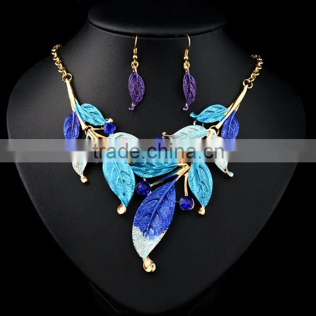 New Women Rhinestone Crystal Necklace Earring Wedding Bridal Jewelry Set