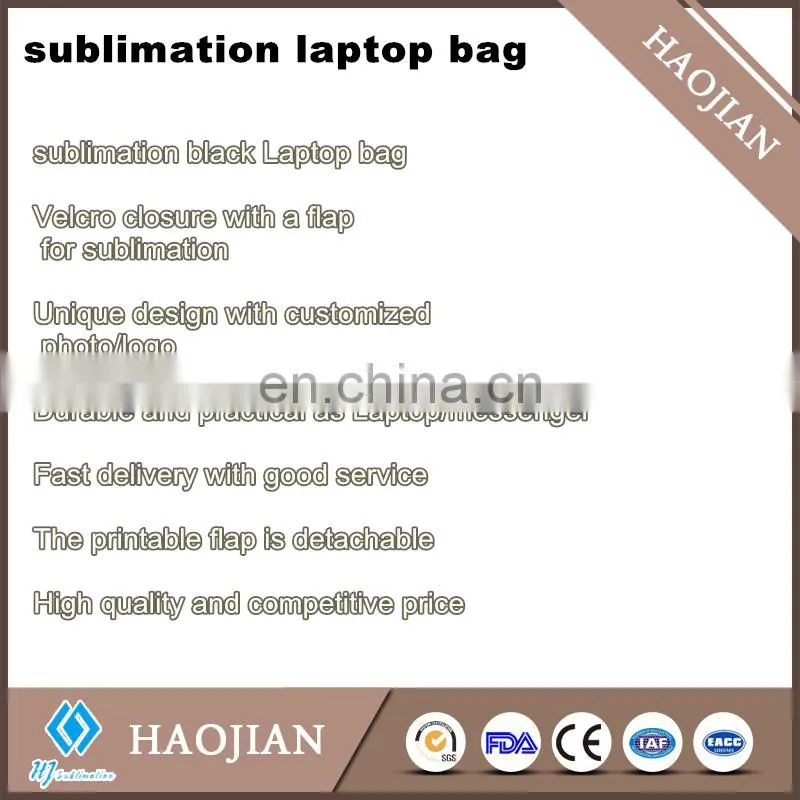 cheap most popular blank fancy laptop/Messenger Bags with a flap for sumblimation