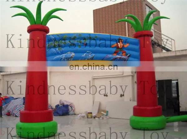 Fashion design inflatable arch, inflatable red memorial archway for outdoor