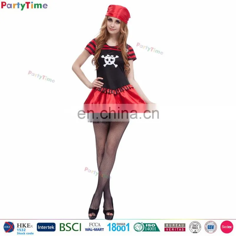 Yiwu Party Time women sexy cosplay dresses cheap halloween costumes sexy adult pirate costume