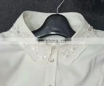 New Design Shirt Neckline With Rhinestone /Bead Detachable Collar Garment Ornament