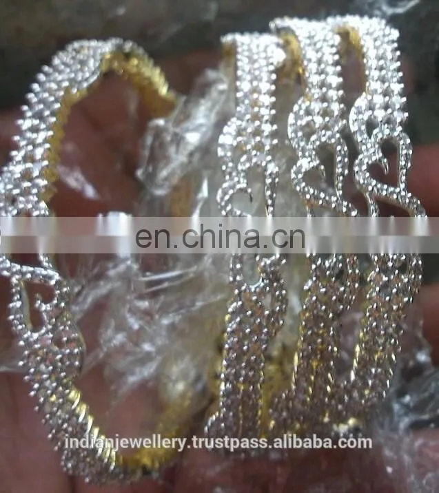 Cubic zircon jewelry bangles manufacturer, Cubic zircon jewellery bangle exporter