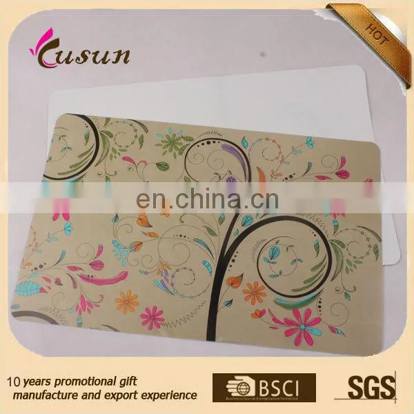 Top quality China printed designs cheap plastic placemat