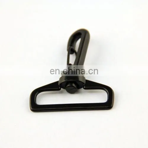 Key Ring Swivel Carabiner Hook Metal Alloy Handbag Black Snap Hook