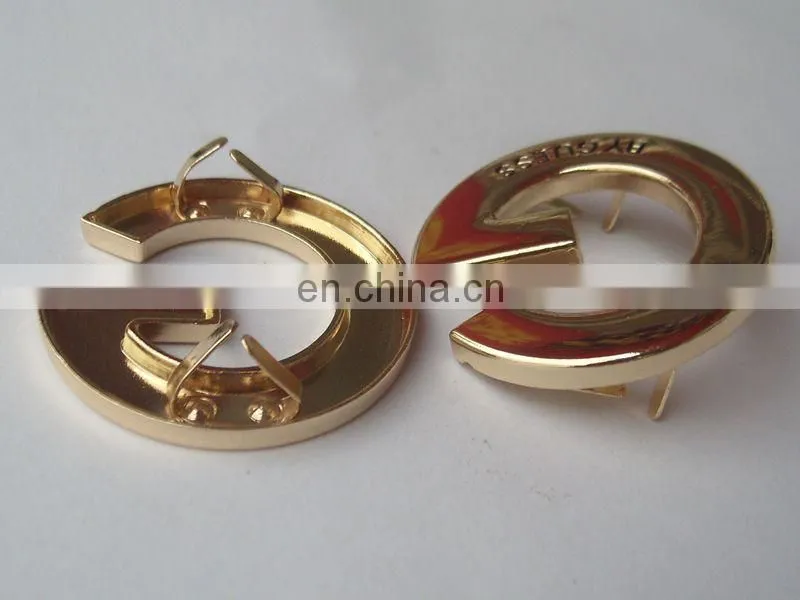 New arrival metal label for handbags for branded garments