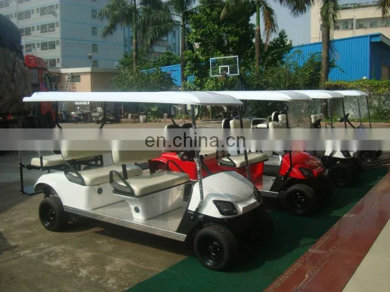 6 seater golf cart sightseeing car hotel passanger bus