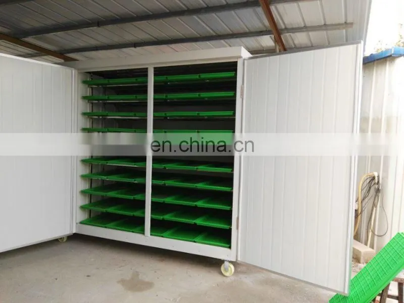 Commercial rabbits fodder making machine / hydroponic culturing barley breeding machine for sale