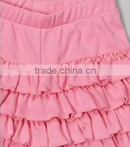 Two tier ruffled shorts for little girls, little girls shorts, girls capri pants, girls ruffled capris, little girls summer shor