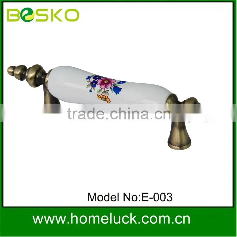 Zinc alloy porcelain furniture handles
