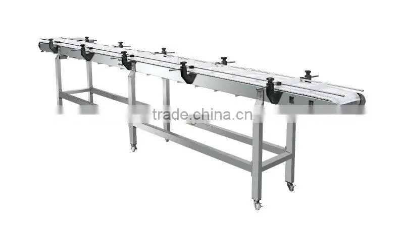 Automatic head drived straight pvc belt conveyor
