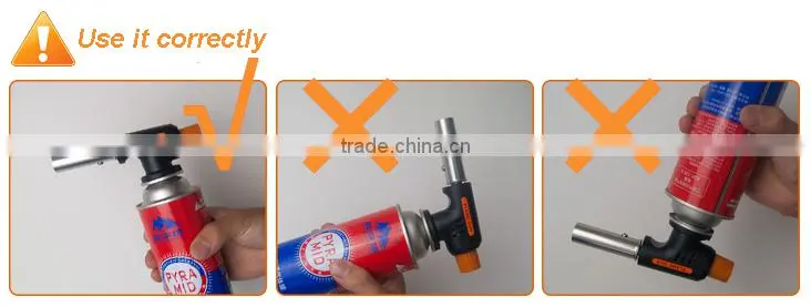 (8-91510) Wholesale Outdoor Flame Gun Lighter Portable Gas Welding Torch