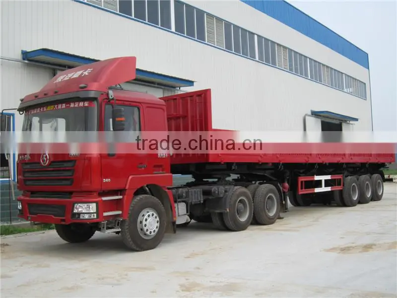 3 axles dropside semi trailer