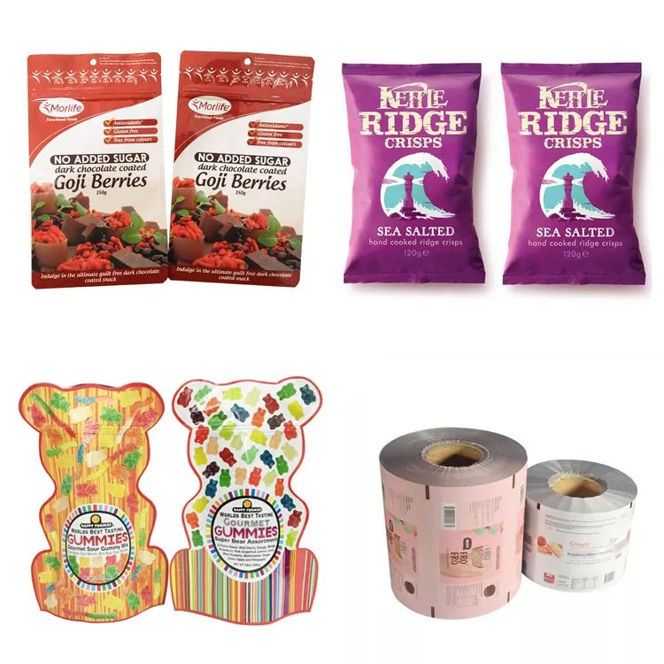 Resealable white matt pouch packaging gummies mylar candy bags