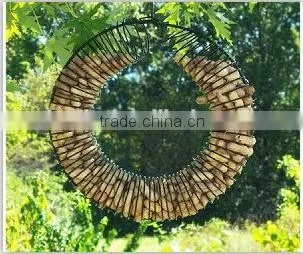 large window Metal hanging round Bird feeder