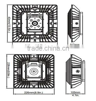 2015 New products Outdoor Retrofit LED Canopy Light