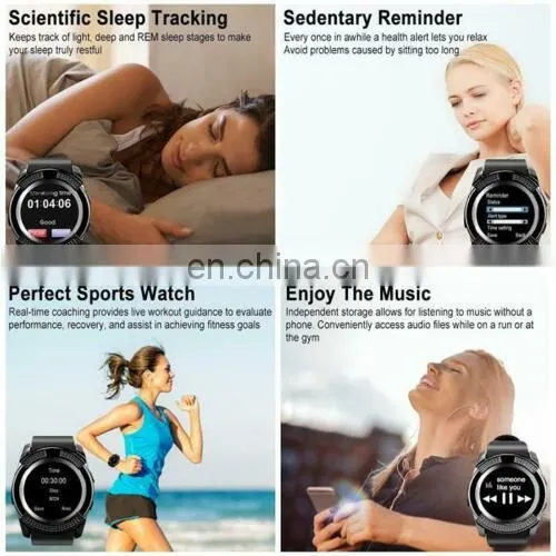 V8 user manual Wrist Watch phone with Camera SIM Card Slot Waterproof smart watch iosv8 smart watch