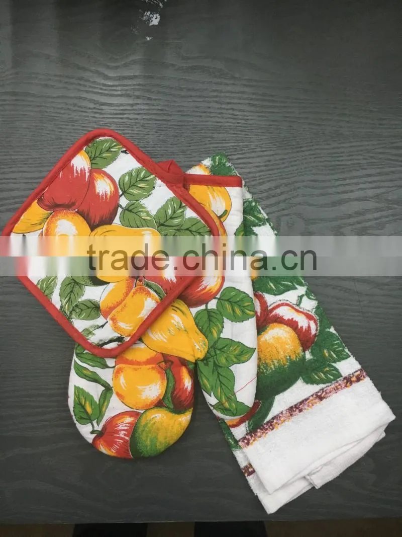Oven Mitt & Potholder KITCHEN SET
