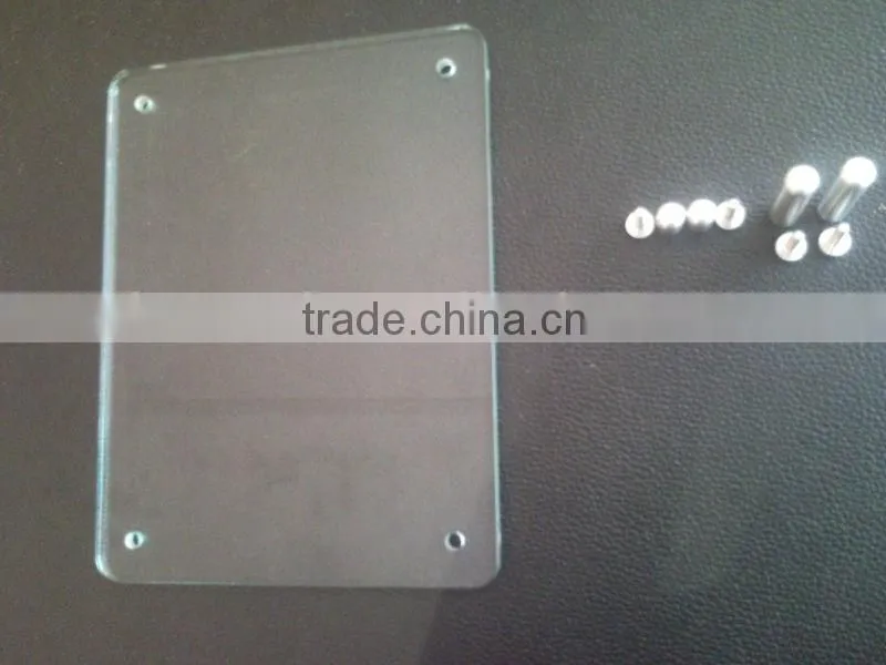 clear glass photo frame