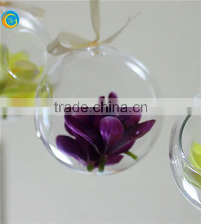 clear hanging glass candle holder for home decor coffee office