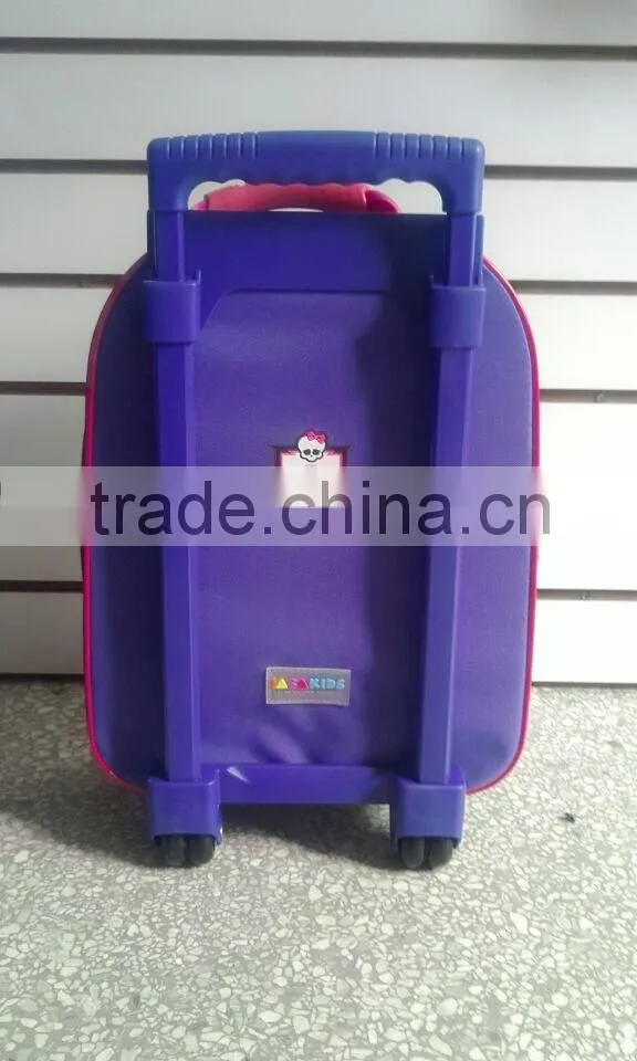 Good quality hard case wheeled school bag for girls