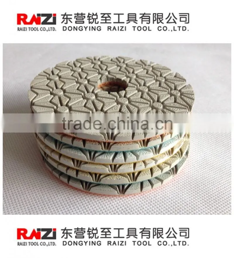 3 step Wet Polishing Pad White Resin
