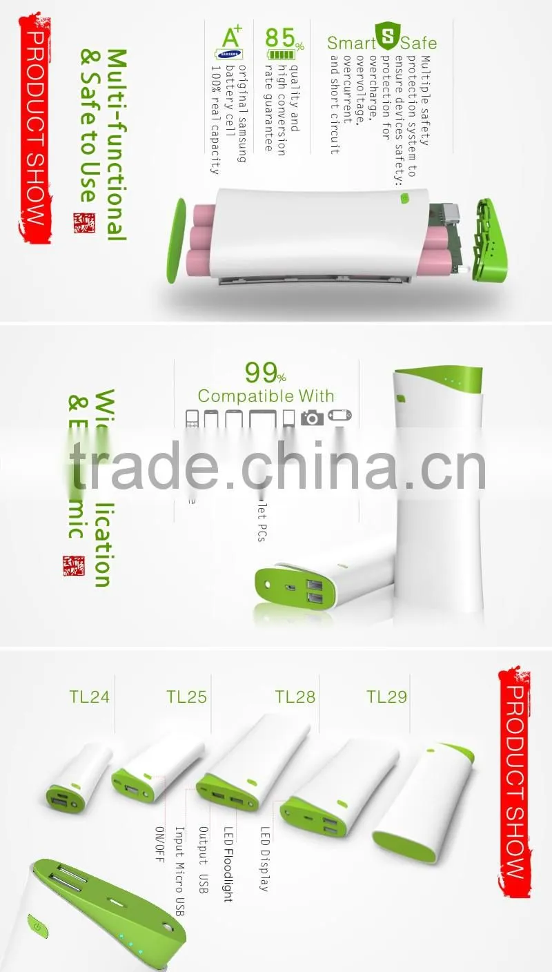 Trulyway TL-25 5200mAh power bank for smart phones and digital devices-optional colors
