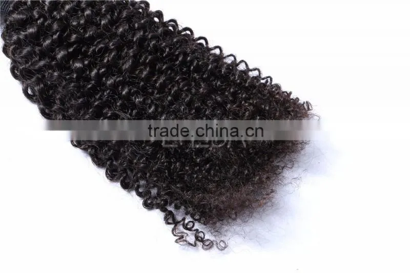 4A grade Mongolian afro kinky curly human hair weave, tight kinky curly weave