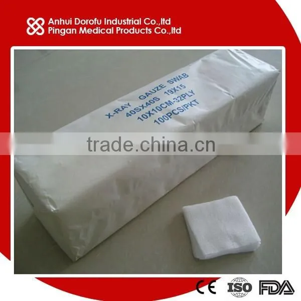 Disposable Cotton Gauze Swabs CE ISO FDA