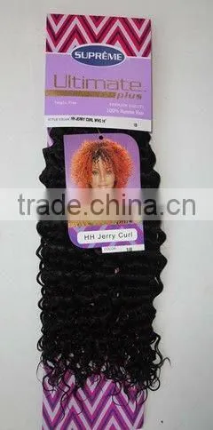 Good Quality 100% Human Hair Jerry Curl Weaving