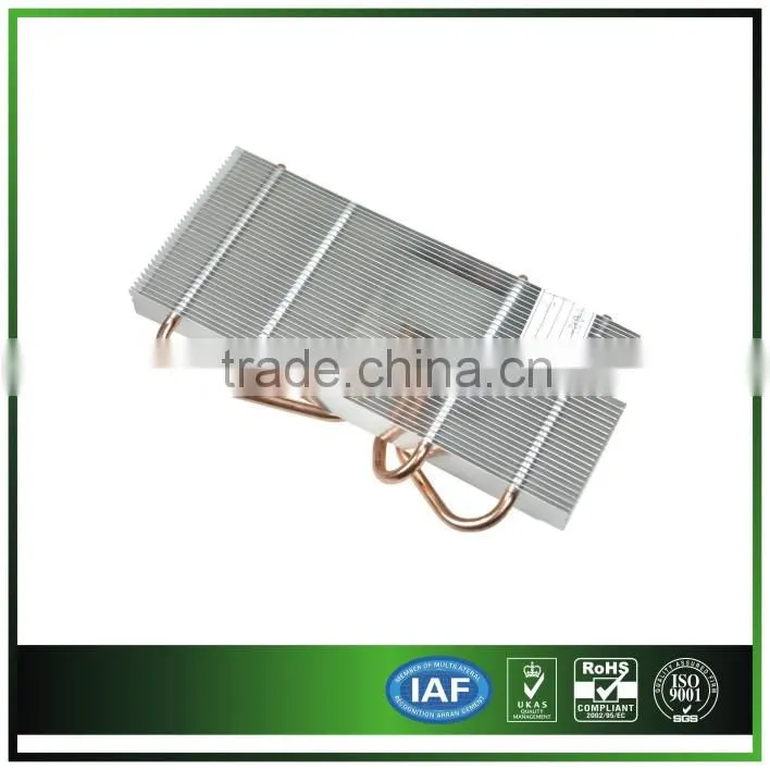 customized copper base 4 copper heat pipes heat sink
