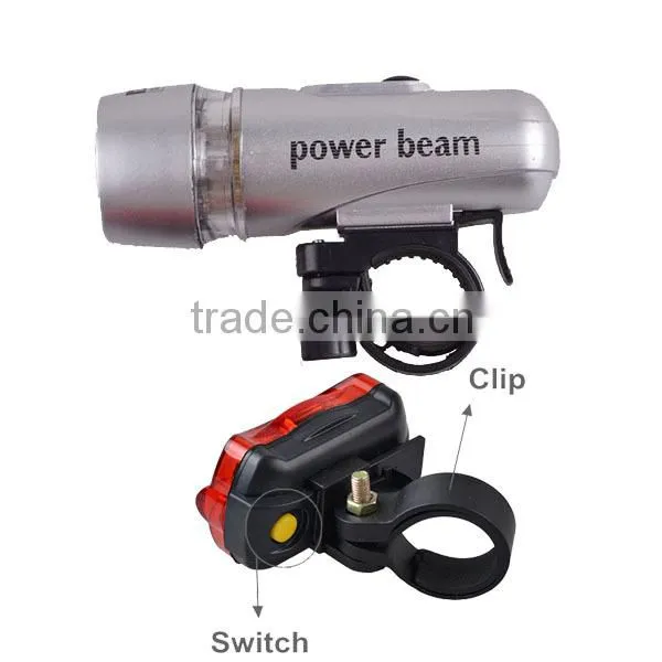 Plastic Front Bicycle Lamp 5LED 4*AAA Bicycle Lamp