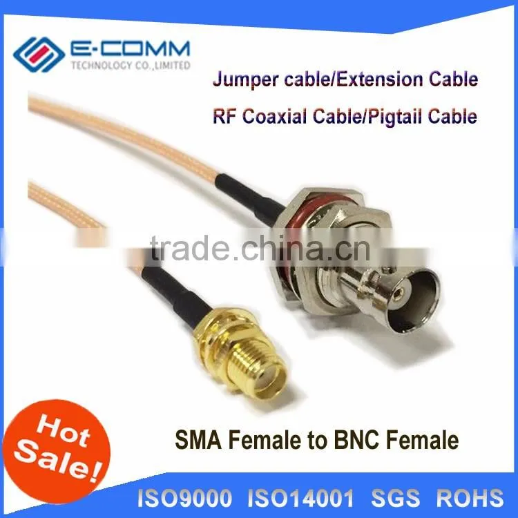 Hot sale!!BNC male to UHF male PL259 RF pigtail cable RG58 20inch for wireless router