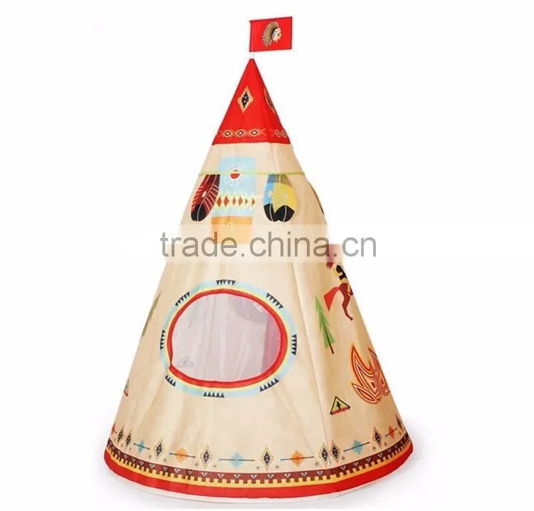 Indian Story Kids Tent Mosquito Kids House Play Princess Children Teepee Tent