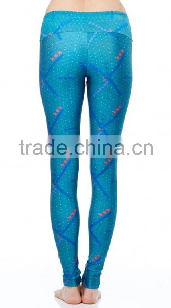 sublimation custom high quality patterned custom made leggings spandex&New arrival digital print leggings