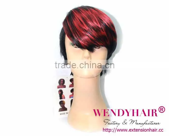 NEW ARRIVEL!!!! cheap synthetic hair wigs short hair machine made wig