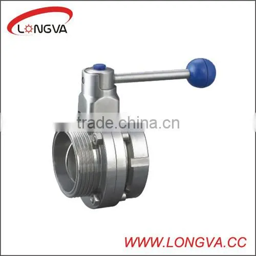 Stainles steel 6 inch butterfly valve