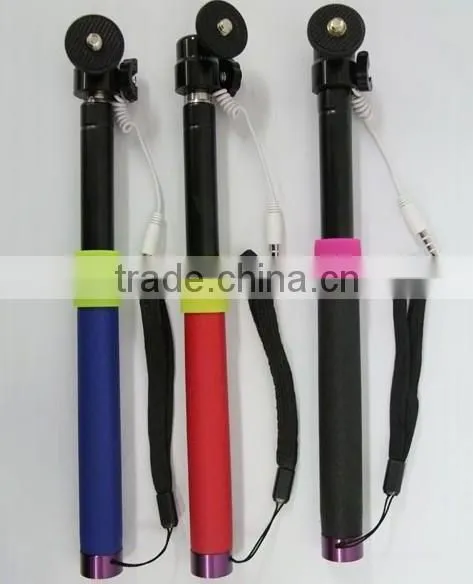 JR-889 2014 new arrival Electronics gift self stick wired selfie monopod for all phones