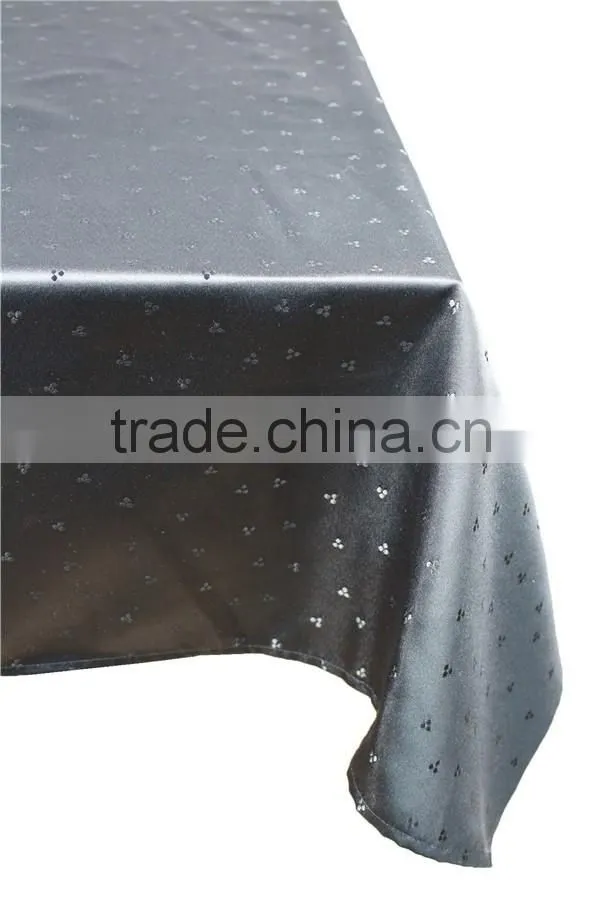 Hot Sale 100% Polyester New Design Jacquard Banquet Tablecloth
