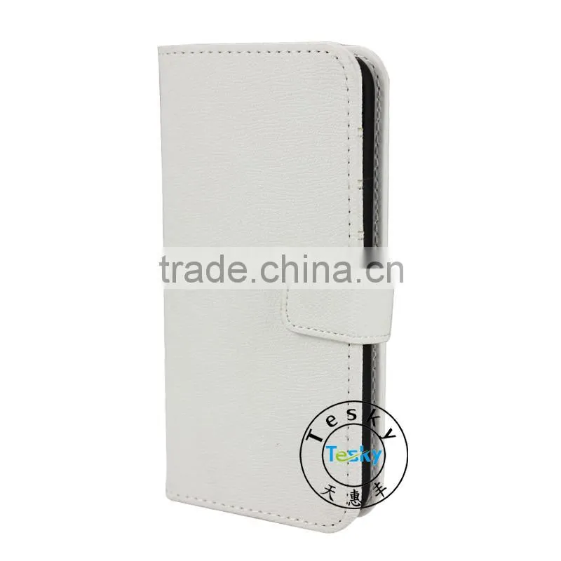 for iphone 6 plus leather case, factory price pu leather folding case