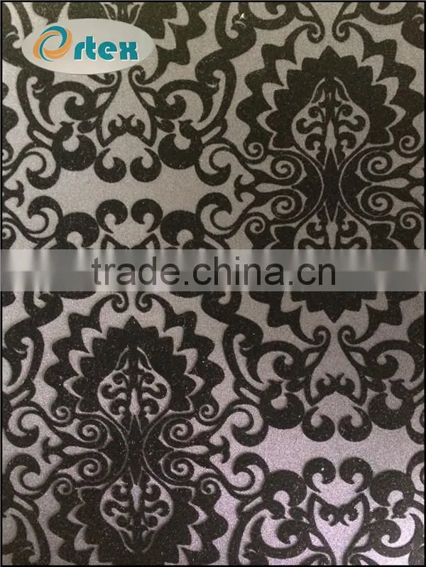 polyester spandex scuba/air layer flocking fabric
