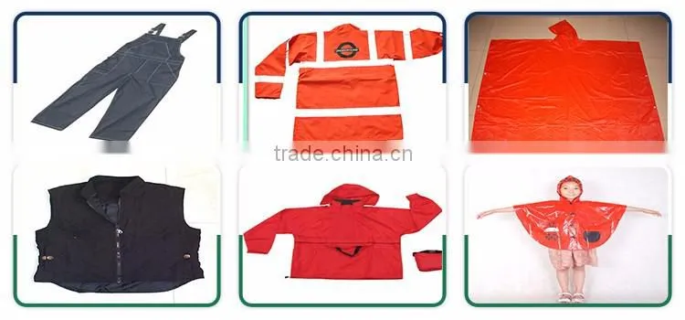 pvc polyester adult raincoat