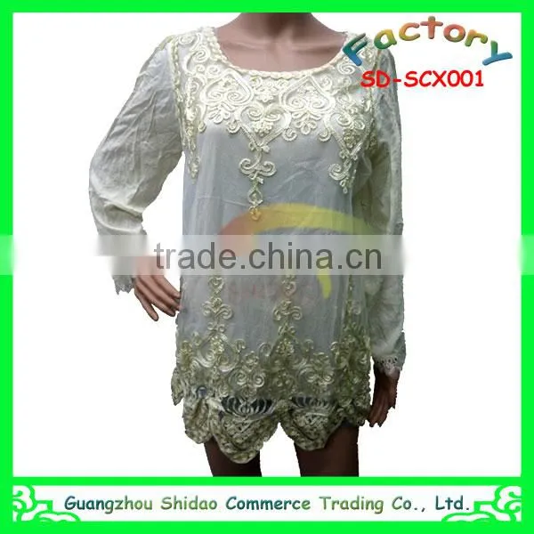 Woman blouse new fashion ladies lace blouse designs lace blouse