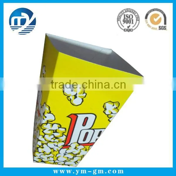 Customized plain paper popcorn box