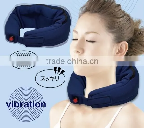 Battery powered vibrating portable neck massager