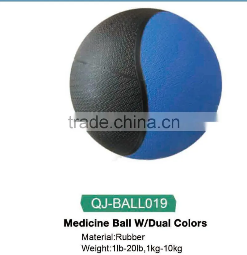 Crossfit Rubber Material Dual Color Bouncing Medicine Ball