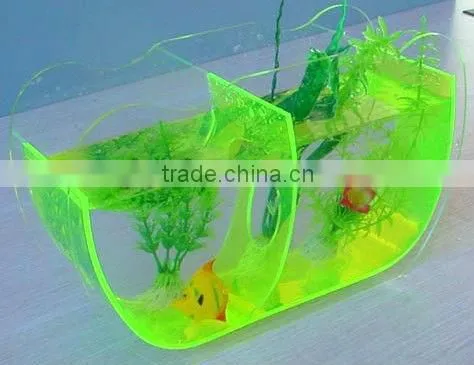 acrylic aquarium fish tank with logo printing