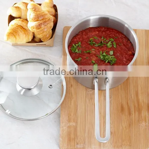 Elegant SS pot with steel handle