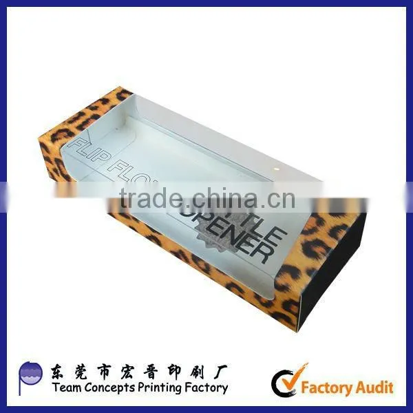 display cardboard gift box with pvc window