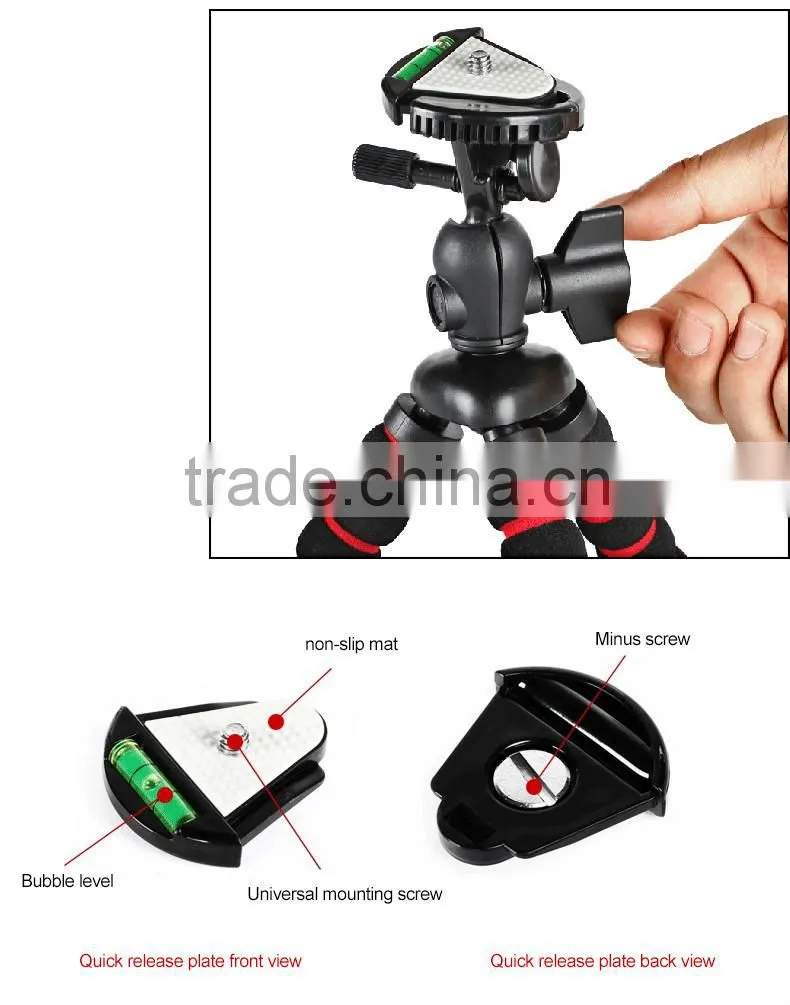 The High Quality Portable Sponge Tripod For Smartphone